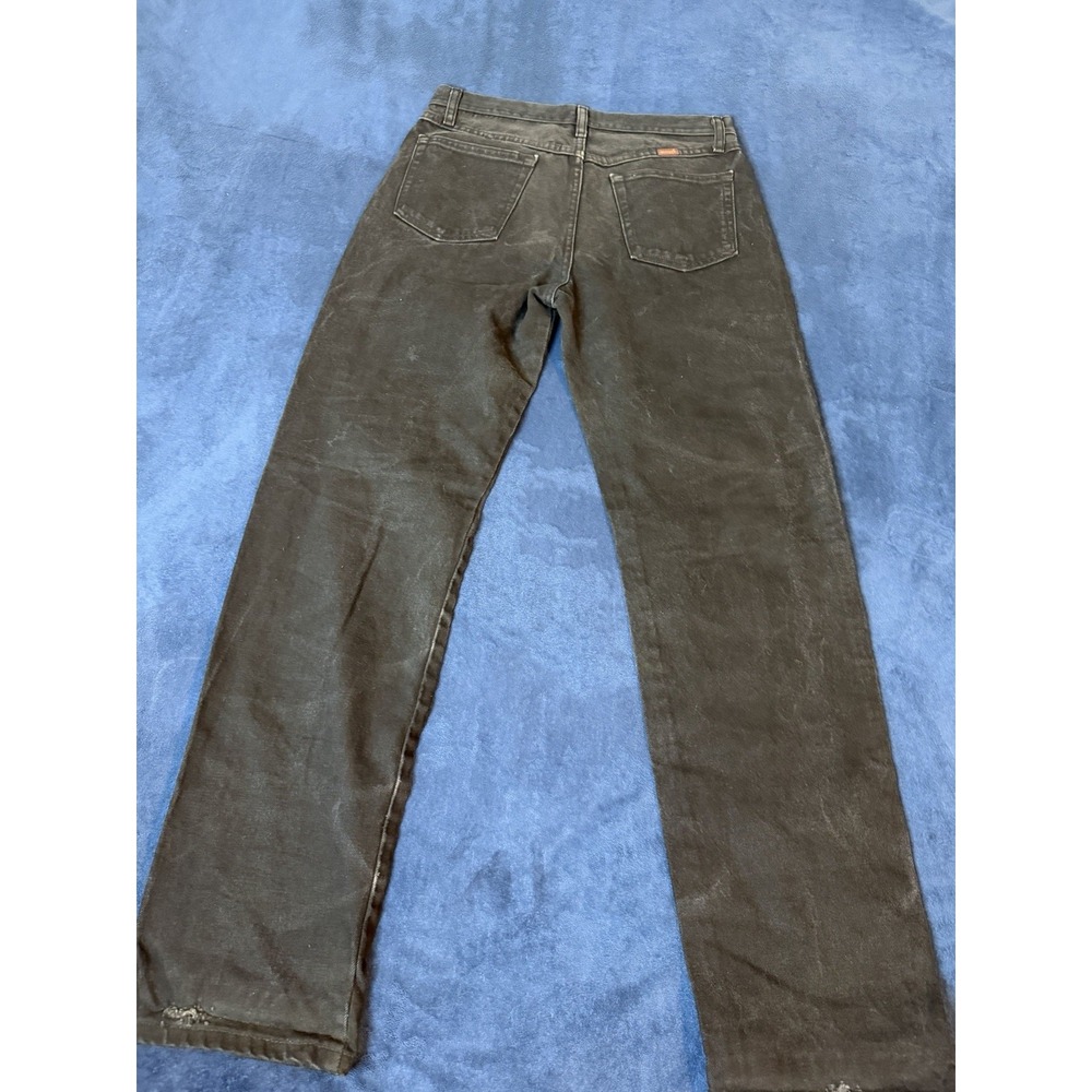 Vintage Rustler Mens Black Denim Jeans Straight Leg 4 Pocket 31x32